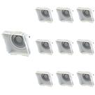 10 Spot De Embutir Recuado No Frame Save Energy Mr16 Gu10 Bivolt Branco