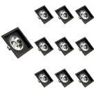 10 Spot De Embutir Recuado Save Energy Ar111 Gu10 Bivolt Preto