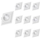 10 Spot De Embutir Recuado Save Energy Par 30 E27 Bivolt Branco