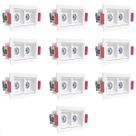 10 Spot Duplo Mini Embutido Led Downlight Recuado Bet57