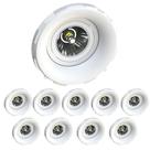 10 Spot Embutir No Frame Ar70 Gu10 Redondo Save Energy