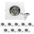 10 Spot Embutir Plana AR111 + Lâmpada LED 12W 4000K Save Energy 10 Spot Embutir Plana AR111 + Lâmpada LED 12W 4000K Save Energy