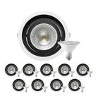 10 Spot Embutir Redondo Recuo PAR30 + Lâmpada LED 10W 6500K E27 10 Spot Embutir Redondo Recuo PAR30 + Lâmpada LED 10W 6500K E27