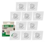 10 Spot Led Neo Embutir Quadrado 5W Luz Fria 6500k Taschibra 10 Spot Led Neo Embutir Quadrado 5W Luz Fria 6500k Taschibra