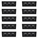 10 Spot Triplo Micro Embutir Led Pontual Downlight Bet58 10 Spot Triplo Micro Embutir Led Pontual Downlight Bet58