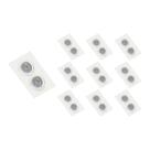 10 Spots de Embutir Plano Save Energy para 2 Lâmpadas Mr16 Gu10 Bivolt Branco