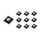 10 Spots de Embutir Recuado Save Energy Mr16 Gu10 Bivolt Branco/Preto