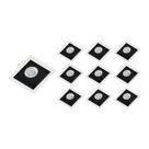 10 Spots de Embutir Recuado Save Energy Par 20 E27 Bivolt Branco/Preto