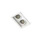10 Spots de Embutir Recuado Save Energy para 2 Lâmpadas Mr16 Gu10 Bivolt Branco