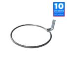 10 Suporte Anel 12cm Parafusar Fixar Parede Painel, Sem Vaso