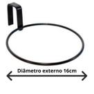 10 Suporte Anel Raiz 16 cm Treliça Para Vaso de Flor Planta horta vertical Auto Irrigável