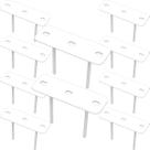 10 SUPORTES 2 ESPETOS ESTACAS CHÃO REFLETOR 10 cjts