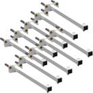 10 SUPORTES REFLETOR BASE RETA BRAÇO 70 cm 10 Cjts