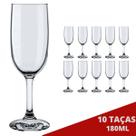 10 Taça de Vidro Transparente Cristal Festas Ano Novo 2024