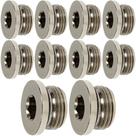 10 tampao bujão sextavado interno rosca 3/8" bsp com vedação