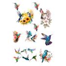 10 Tatuagens Temporárias Tema Beija Flor 10 Tatuagens Temporárias Tema Beija Flor