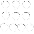 10 Tiara De Cabelo Em Ferro Cor Preto 0.5 mm Para Montagem 10 Tiara De Cabelo Em Ferro Cor Preto 0.5 mm Para Montagem