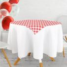 10 toalha de mesa xadrez vermelho e branco 70cm x 70cm festa decoração natal aniversário