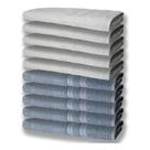 10 Toalhas Felpudas Grande E Grossa 80x150 5 Azul 5 Branco