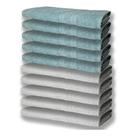 10 Toalhas Super Felpudas Grande E Grossa 5 Branco 5 Verde