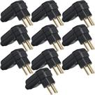 10 tomada plugue 20a pld8-3 padrão brasileiro 3 pinos preta