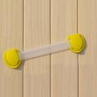 10 Trava Gaveta Porta Armário Segurança Bebê Amarela 16 Cm