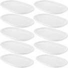 10 Travessas Saladeira Melamina Branca 26,2x17x2,6cm Buffet Restaurante Haus Concept