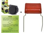 10 Tweeter Piezo Eletrico Quadrado 75rms + 10 Capacitor