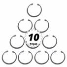 10 Un Anel Elástico De Retenção Para Furo Interno Aço 88mm 10 Un Anel Elástico De Retenção Para Furo Interno Aço 88mm