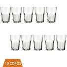 10 Un Copo Vidro Suco Agua 200ml Bristol Cristal Luxo Nadir