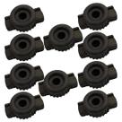 10 Un Manipulo de borracha Coletor de leite WF classic Preto