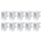 10 Un Módulo Tomada 2p+t 20a/250v Fame Elegance Branco