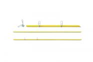 10 un vareta fibra de vidro 120 cm + 30 un clips metal cerca