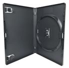 10 Unid Box Dvd Capa Preto Tradicional Resistente
