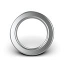 10 unidades: Argola Zamac Banho - 30mm interno