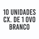 10 Unidades Caixa Para Ovo De Colher Caixa Degustação Para Ovos de pascoa com berço 1 cavidade COR:BRANCO