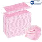 10 Unidades de Máscaras Cirúrgicas Descartáveis Rosa Claro