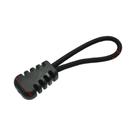 10 unidades/pacote zíper puxa cabo termina cinta lariat preto para acessórios de vestuário 10 unidades/pacote zíper puxa cabo termina cinta lariat preto para acessórios de vestuário