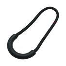 10 unidades/pacote zíper puxa cabo termina cinta lariat preto para acessórios de vestuário
