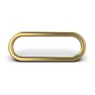 10 unidades - Passante Zamac Banho 23mm x 09mm