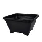 10 Vasos Plásticos Quadrado para plantas e flores Bonsai Cacto Suculentas 500 Ml
