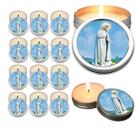 10 Velas Aromaticas Lembrancinhas Coração Sagrado de Jesus na Latinha Decoração Casa Capelinha Cantinho de oração Catoli