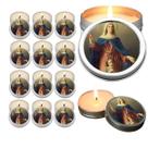 10 Velas Aromaticas Lembrancinhas Nossa Senhora do Bom Parto na Latinha Decoração Casa Capelinha Cantinho de oração Cato