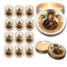 10 Velas Aromaticas Lembrancinhas Nossa Senhora do Perpetuo Socorro na Latinha Decoração Casa Capelinha Cantinho de oraç
