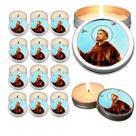 10 Velas Aromaticas Lembrancinhas São Francisco na Latinha Decoração Casa Capelinha Cantinho de oração Catolica 3 Horas 10 Velas Aromaticas Lembrancinhas São Francisco na Latinha Decoração Casa Capelinha Cantinho de oração Catolica 3 Horas