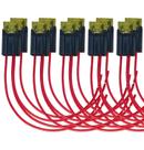 10 X Porta Fusível 2,5mm Com Fusível Lâmina 20A