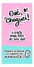 100 Adesivos Oie Cheguei Fofura Lacre