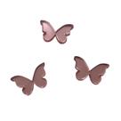 100 Apliques em Acrílico Espelhado - Mini Borboletinha 1,5cm