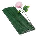 100 Arames N. 18 c20 a 60 cm cada liso para artesanato esticado Verde Flor De Haste flores galhos