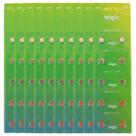 100 Baterias Pilhas Alcalina LR626 AG4 Elgin 1.5 V Cartela Com 100 Unidades